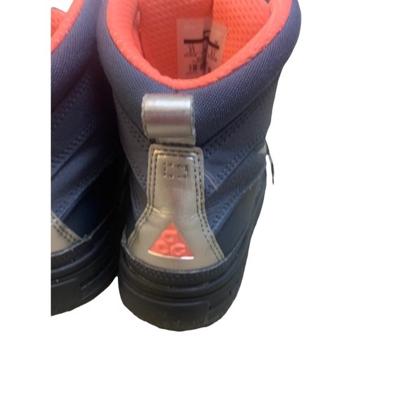 NIKE ACG Girls All Weather Blue & Pink Rubber Sole Waterproof High Top Boot-Sz 2 - Picture 7 of 15